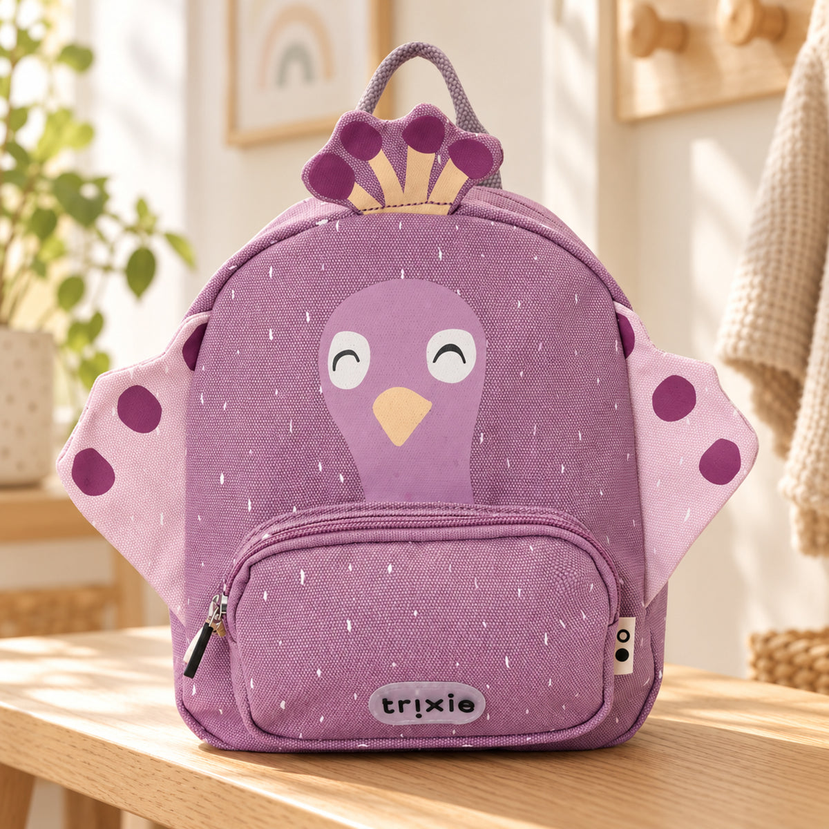 Trixie Kinderrucksack Mrs. Peacock – ab 3 Jahren – Premium Ambiente