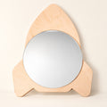 Ewart Woods Kinder-Wandspiegel – 4 Formen aus Holz – Premium Produktaufnahme