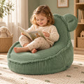 Plush Nest Huggy Bear Kinder-Cordsessel – Grün
