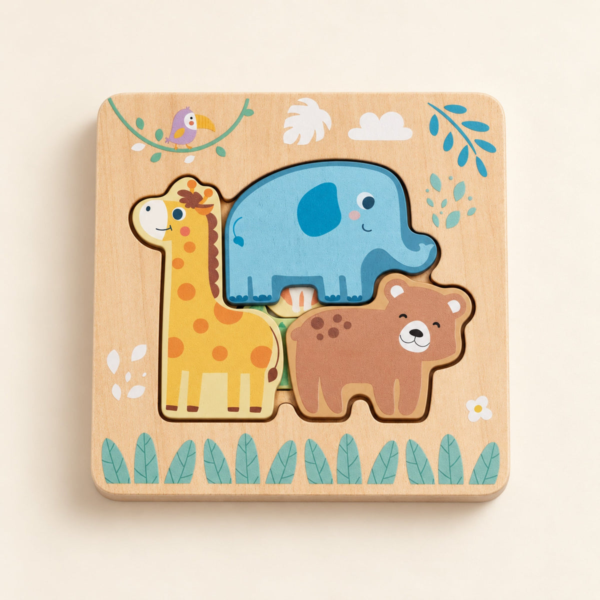 BusyKids Schichtenpuzzle Tiere – Premium Produktaufnahme