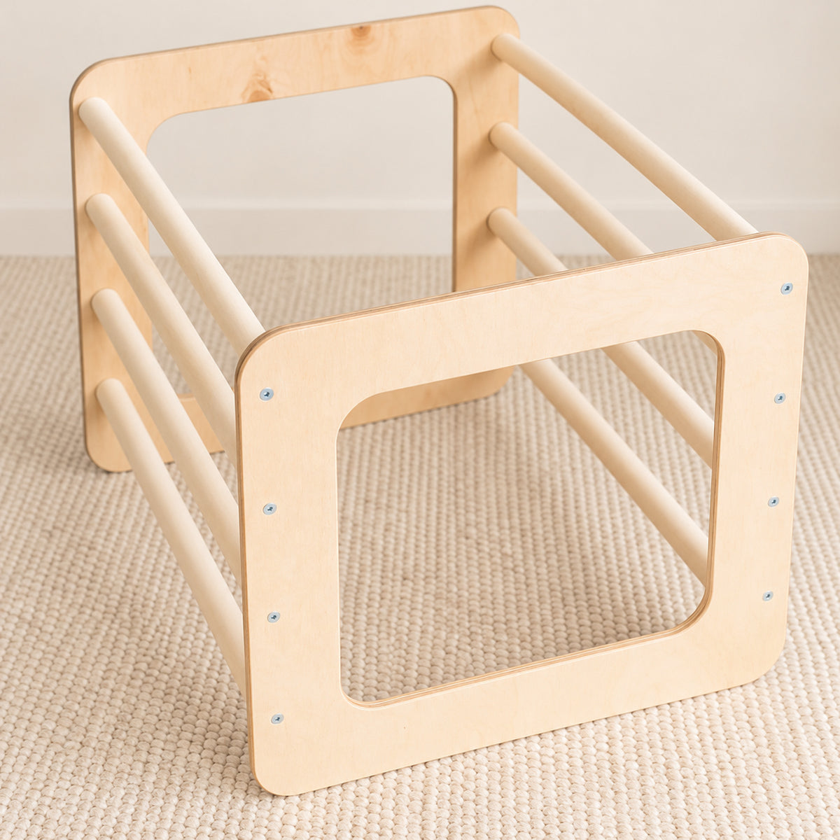 Ewart Woods Kletterwürfel Square Gym aus Birkenholz – Premium Produktaufnahme