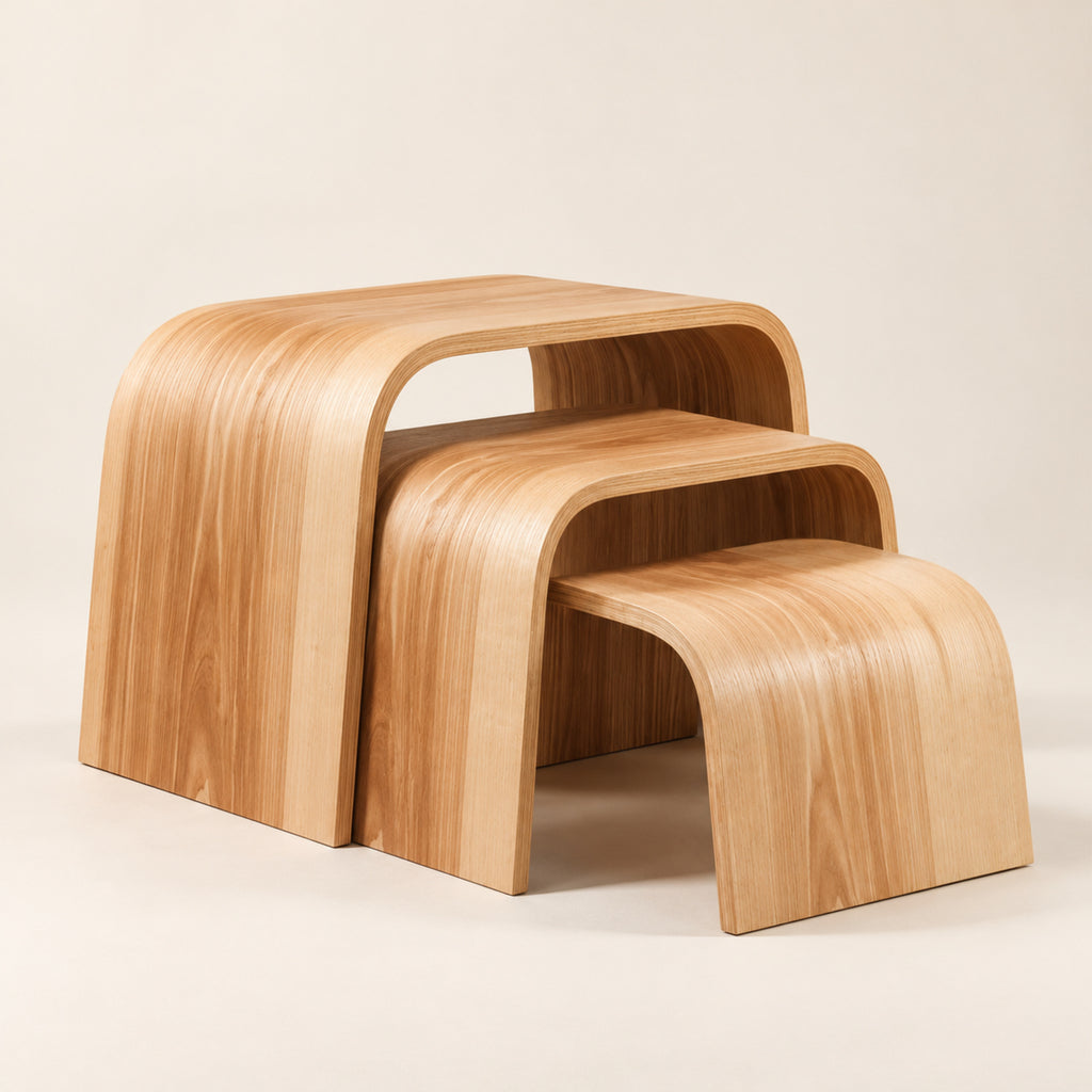 Ewart Woods Pflanzenpodeste aus Holz – 3er-Set – Premium Produktaufnahme