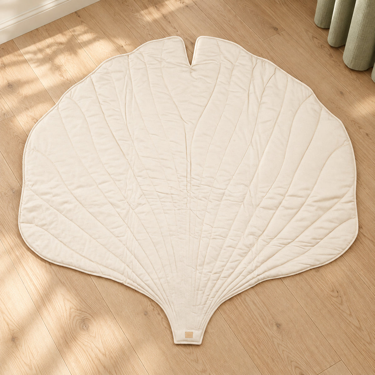 Ginkgo-Spielmatte aus Bio-Baumwolle – Creme – Premium Produktfoto 2048 × 2048