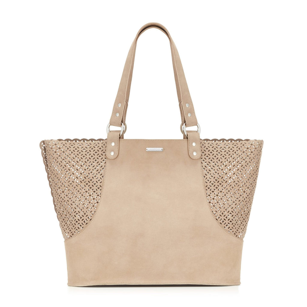 Elva Nubuk Hundetasche Nude – Detailansicht