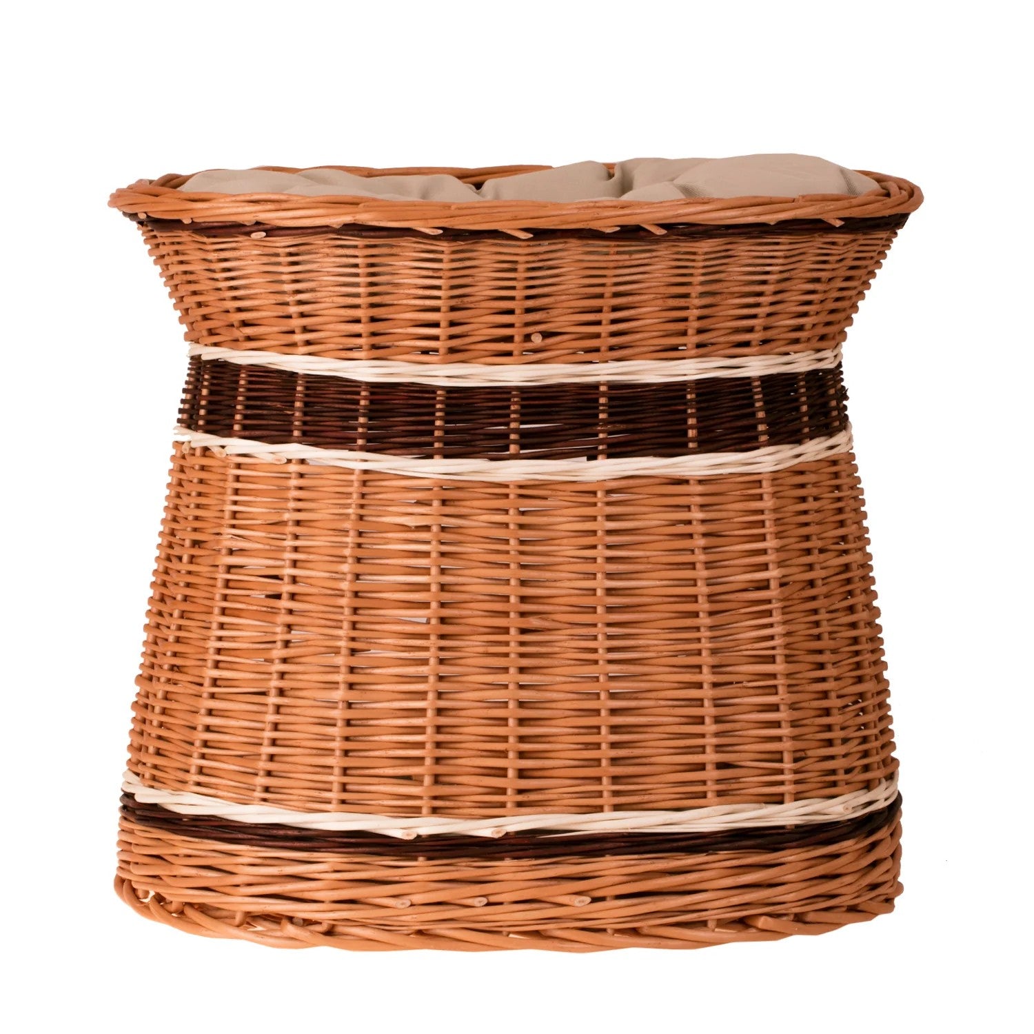 Erif Wicker House For Cat And Small Dog With Two Cushions