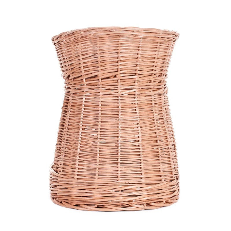Erif Wicker Cat House With Grey Cushions