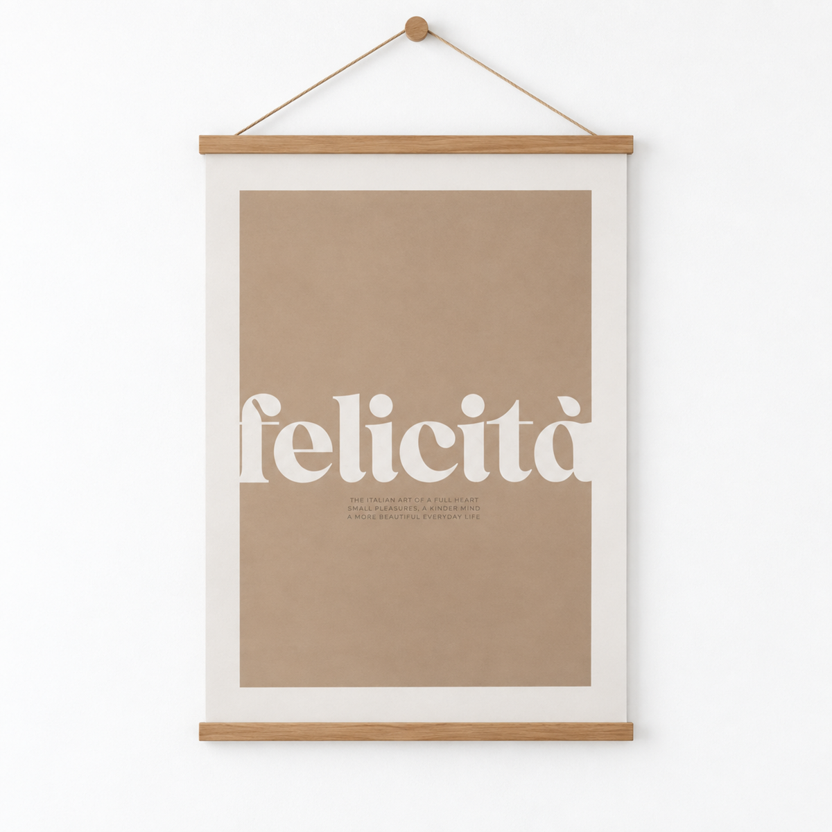 Italienisches Poster Felicità – Premium Produktbild