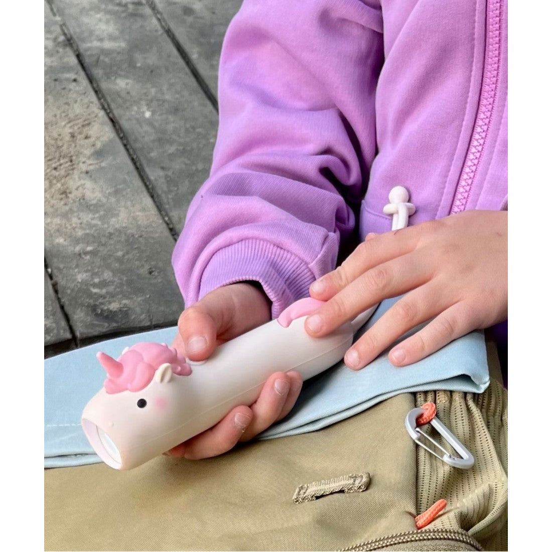 Kinder-Taschenlampe Einhorn Pinky – Originalansicht 6