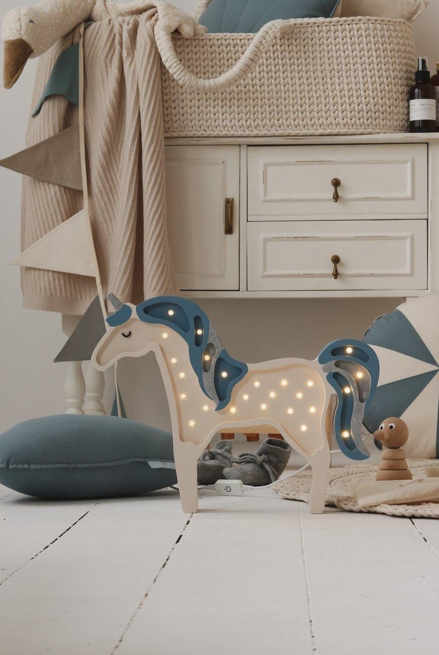 Kinderzimmer-Girlande Creme, Grau & Petrol – Ansicht 2 | Elena Home Living