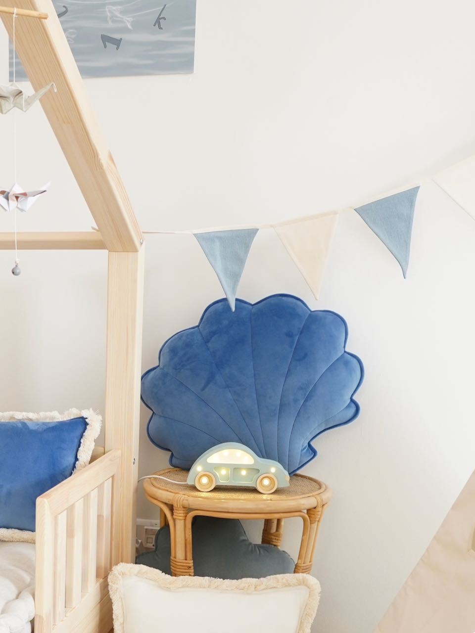 Kinderzimmer-Girlande Jeansblau – Ansicht 7 | Elena Home Living