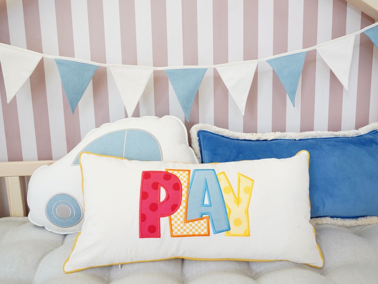 Kinderzimmer-Girlande Jeansblau – Ansicht 9 | Elena Home Living