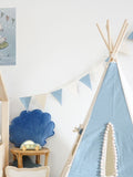 Kinderzimmer-Girlande Jeansblau – Ansicht 1 | Elena Home Living