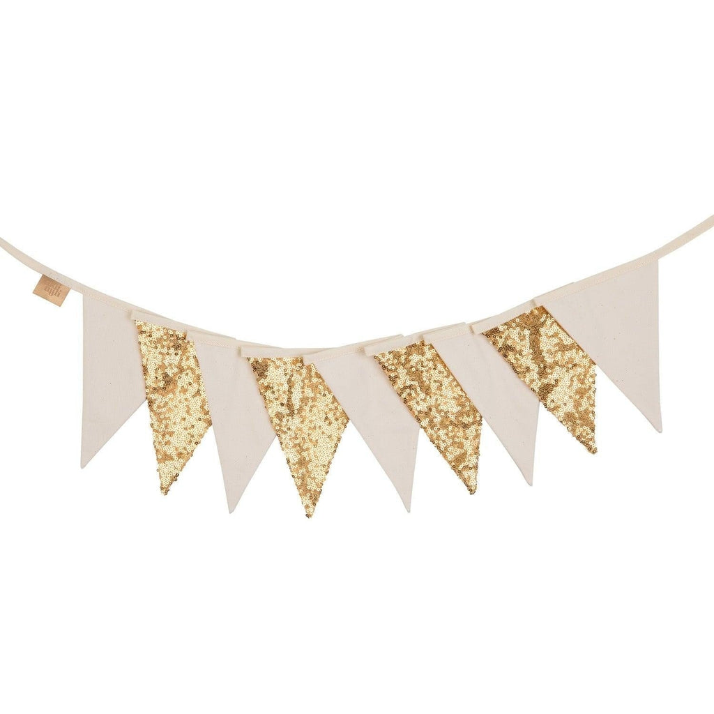 Pailletten-Girlande Kinderzimmer Gold & Beige – Ansicht 5 | Elena Home Living