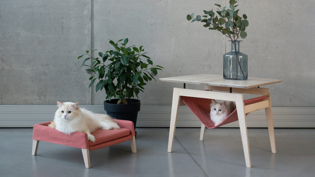 Kikko und Lulu Katzenmöbel Himbeere – Detailansicht
