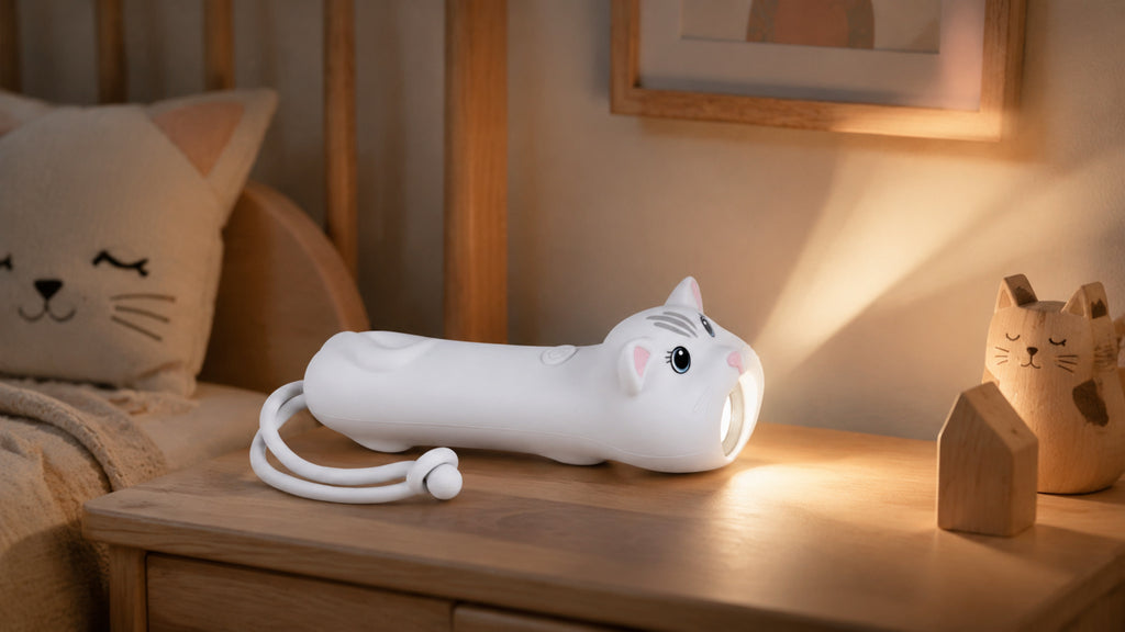 Kinder-Taschenlampe Katze Mimi im Kinderzimmer – Lifestyle