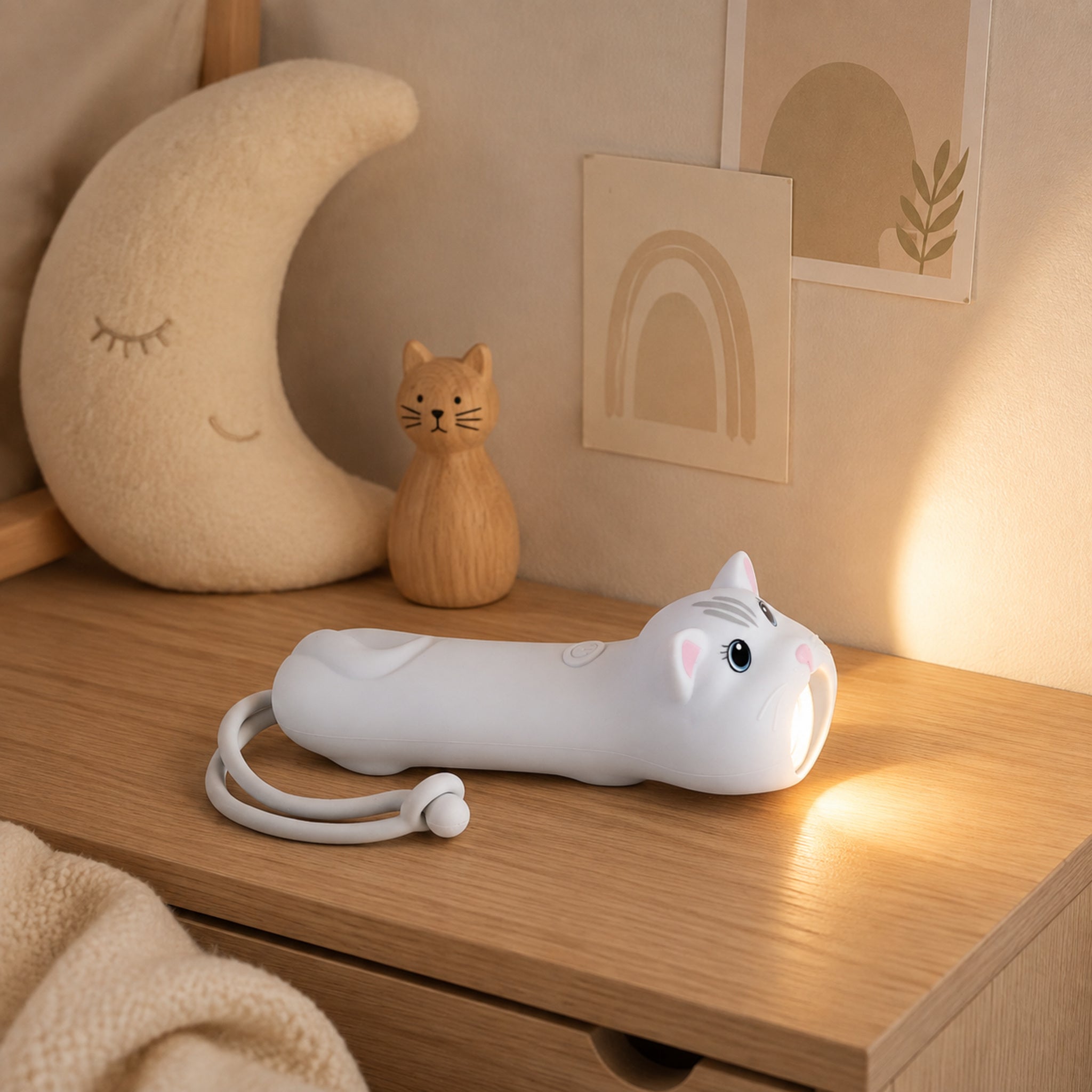 Kinder-Taschenlampe Katze Mimi – liebevolles Produktarrangement