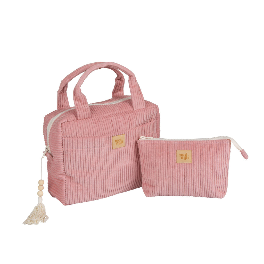 Kosmetiktaschen-Set 2-teilig Babyrosa – Ansicht 1 | Elena Home Living