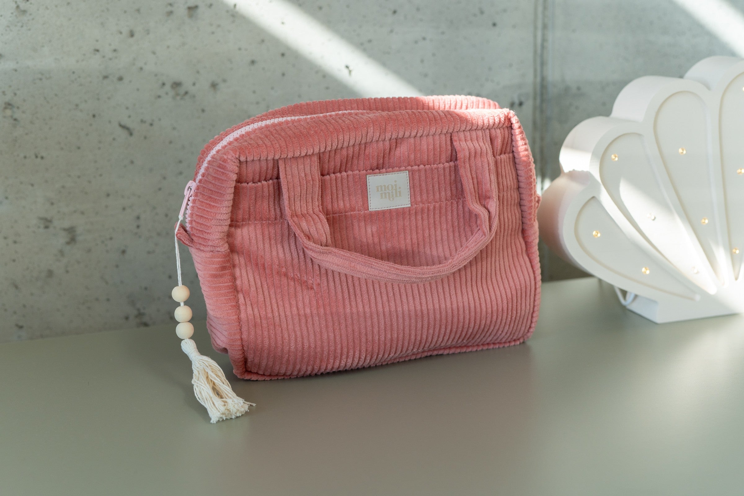 große Kosmetiktasche Koralle – Ansicht 2 | Elena Home Living