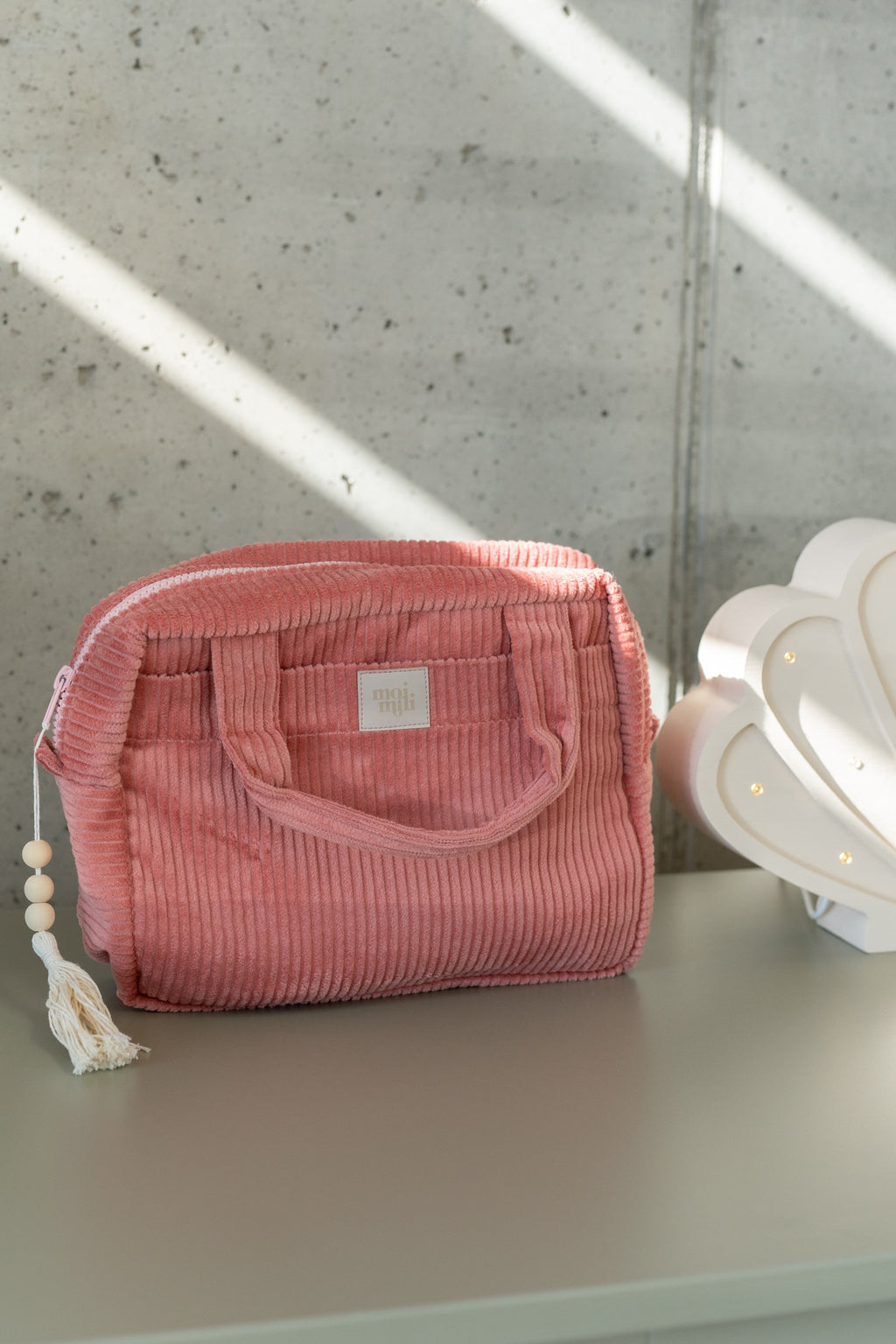 große Kosmetiktasche Koralle – Ansicht 7 | Elena Home Living