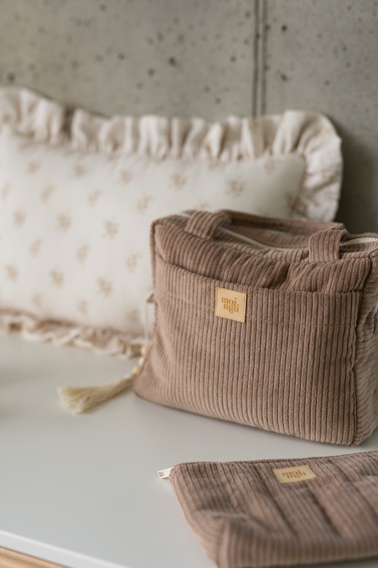 Kosmetiktaschen-Set 2-teilig Latte – Ansicht 9 | Elena Home Living