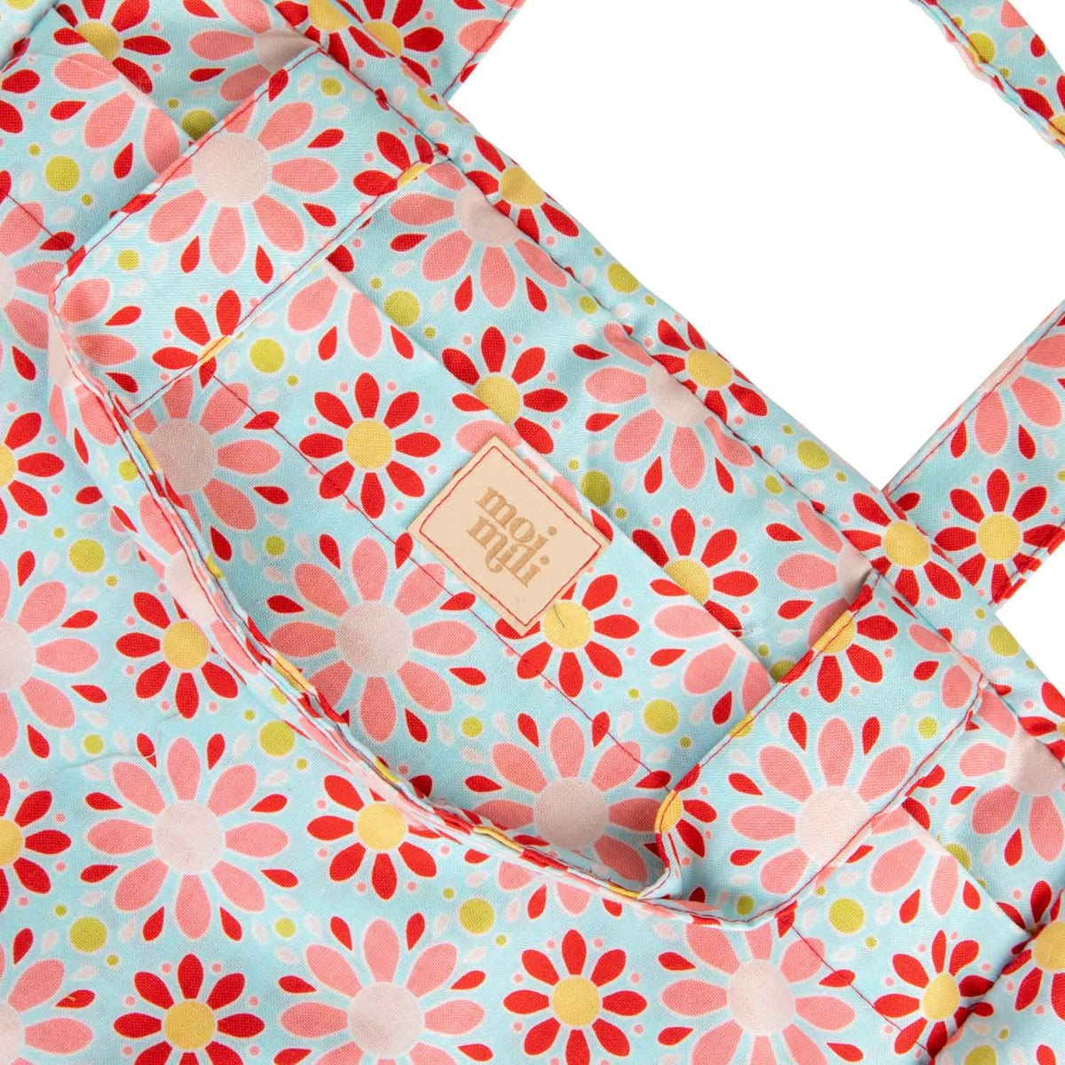 große Kosmetiktasche Rote Blumen – Ansicht 4 | Elena Home Living