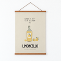 Italienisches Poster Limoncello – Premium Produktbild