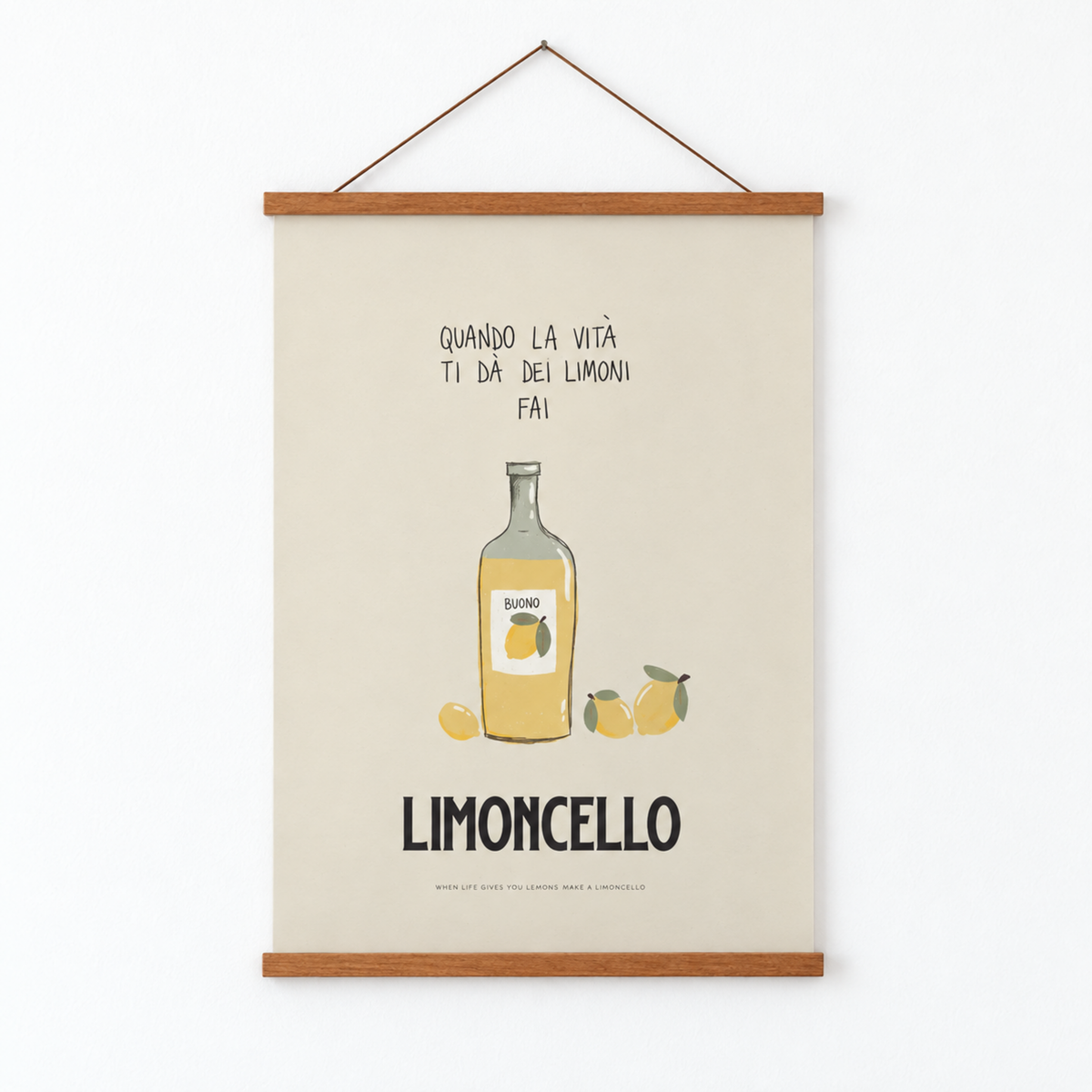Italienisches Poster Limoncello – Premium Produktbild