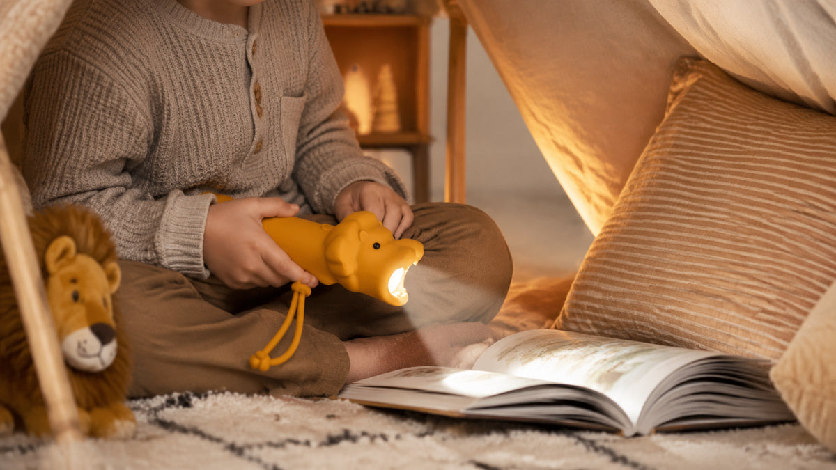 Kinder-Taschenlampe Löwe Leo – Abenteuer im Spielzelt