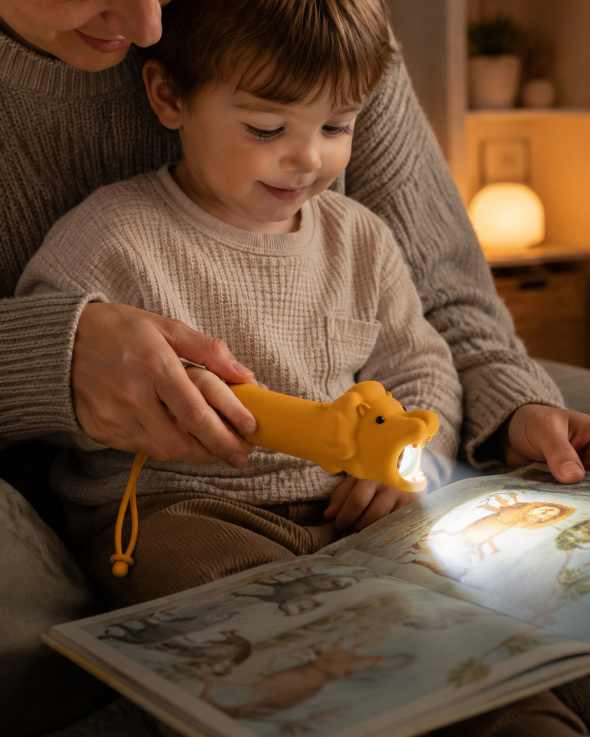 Kinder-Taschenlampe Löwe Leo – gemeinsames Lesen
