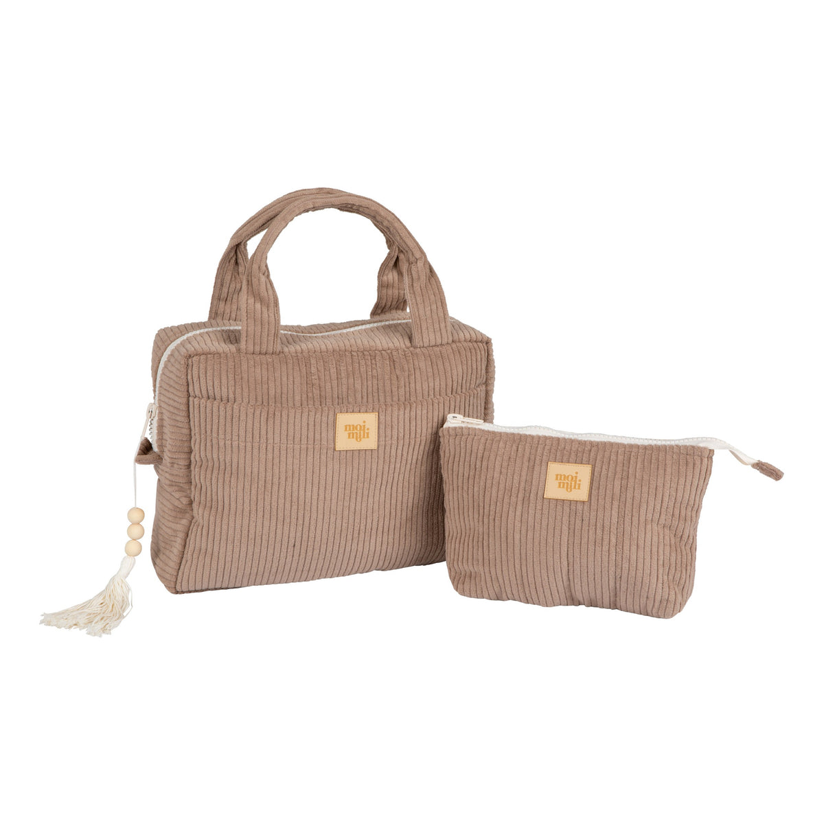Kosmetiktaschen-Set 2-teilig Latte – Ansicht 3 | Elena Home Living