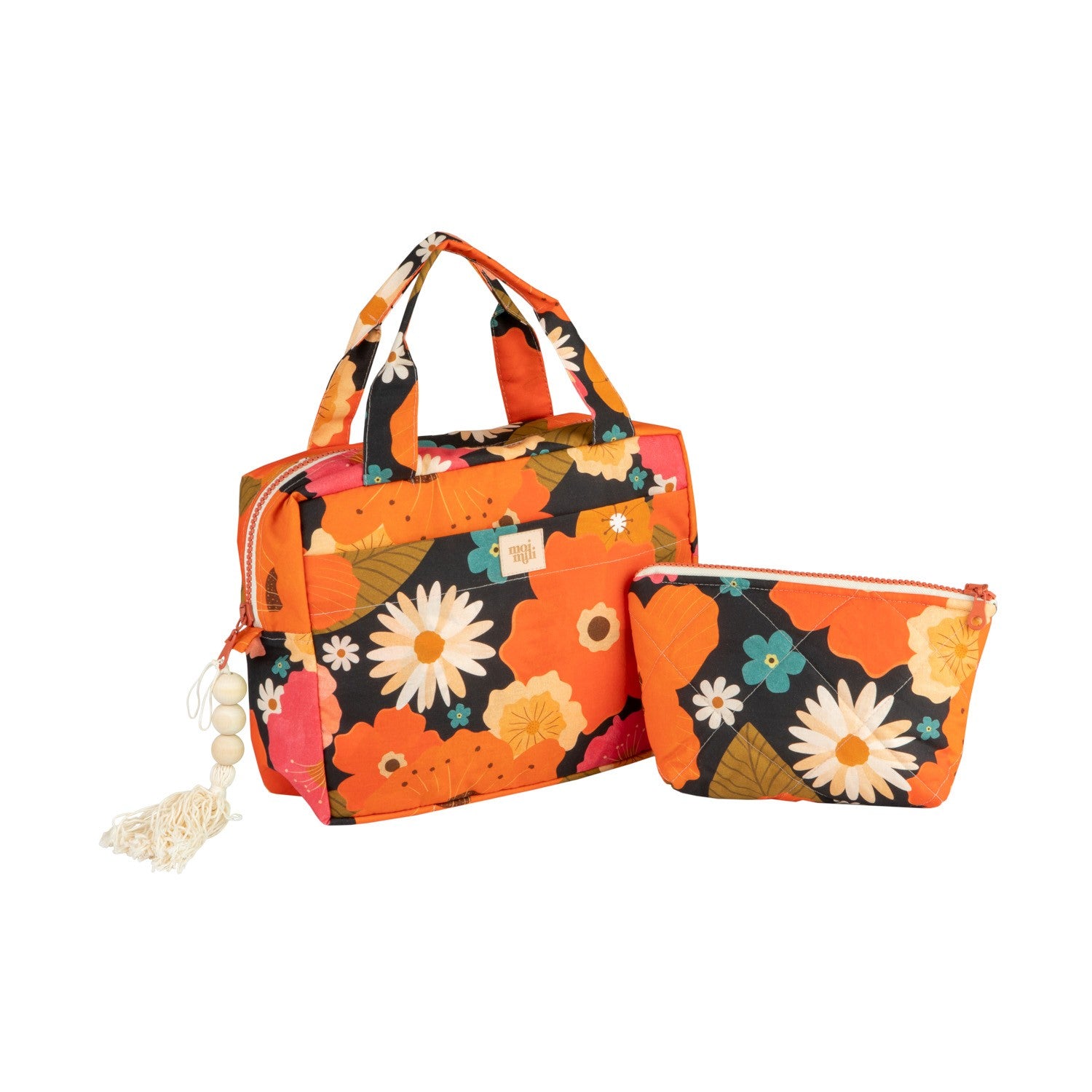 Kosmetiktaschen-Set 2-teilig Blumenpicknick – Ansicht 1 | Elena Home Living