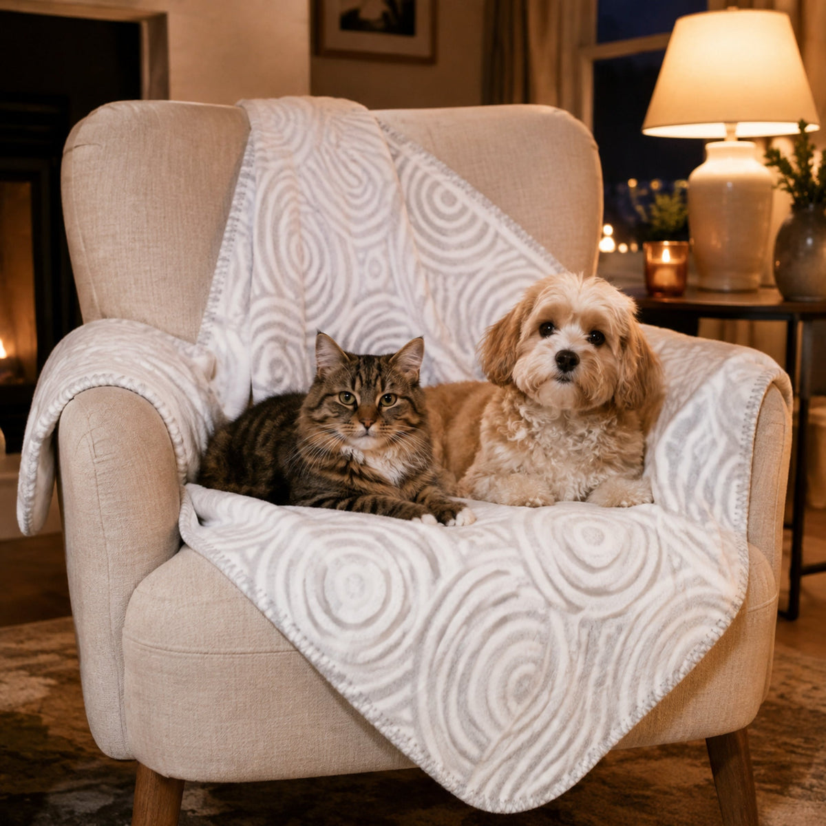 Manno Haustierdecke für Hund und Katze – elegante Kuschelatmosphäre