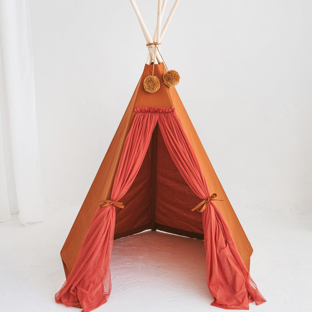 Fairy Kids Play Tent with Tulle – Rose
