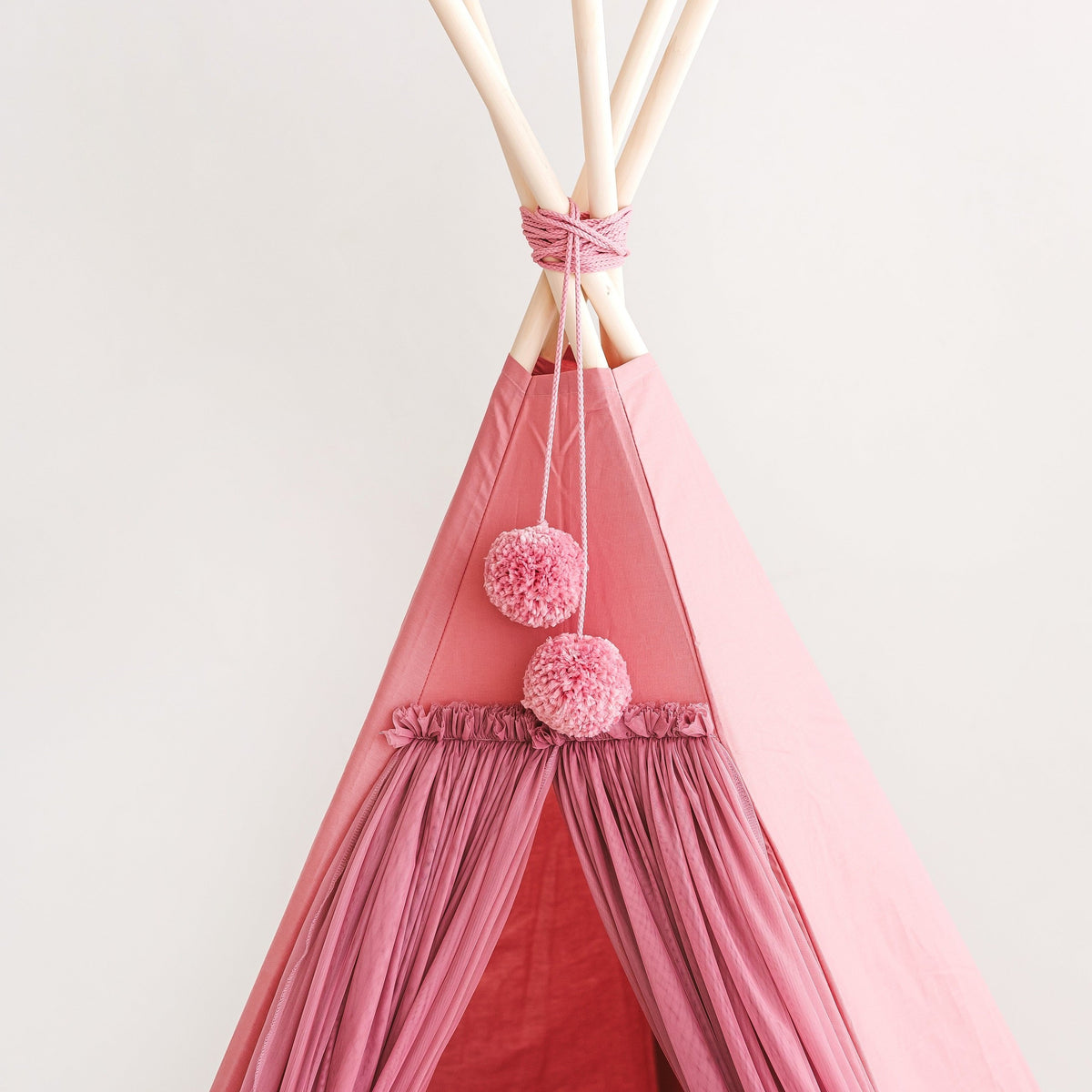 Fairy Kids Play Tent with Tulle – Rose
