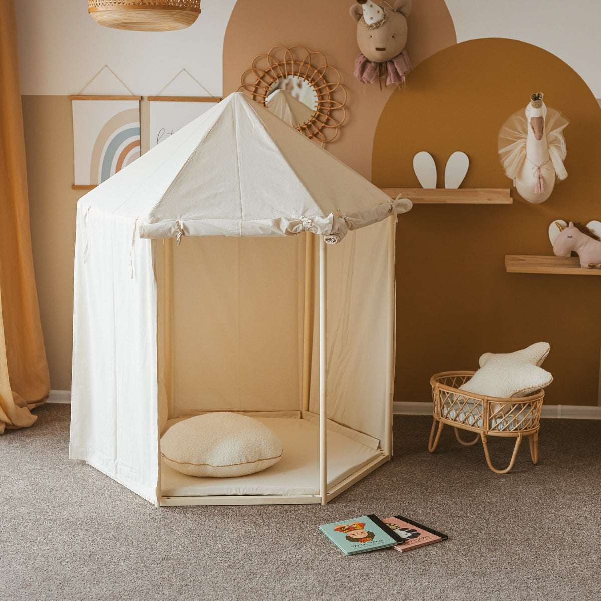 Indoor Pavilion Playhouse Tent – Natural Canvas
