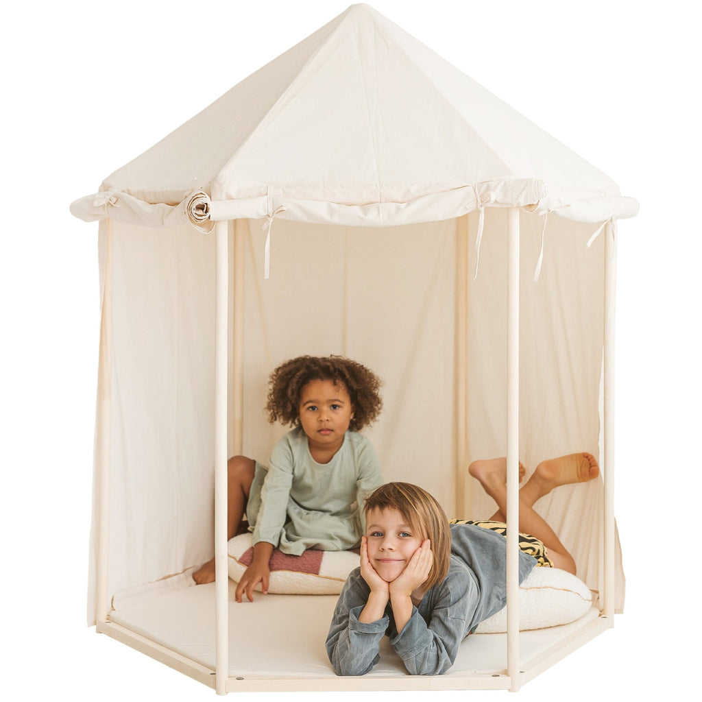 Indoor Pavilion Playhouse Tent – Natural Canvas