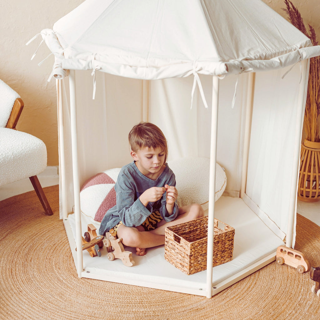 Indoor Pavilion Playhouse Tent – Natural Canvas