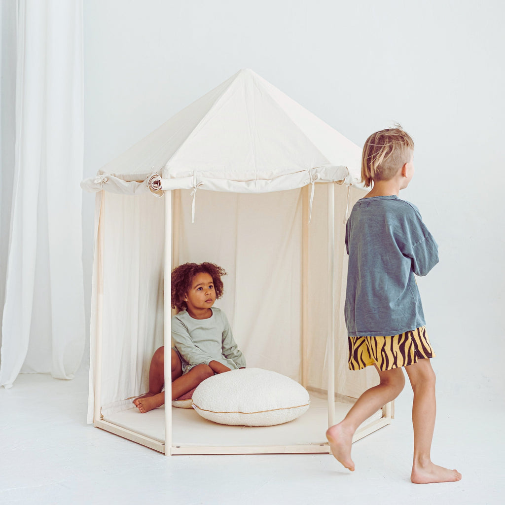 Indoor Pavilion Playhouse Tent – Natural Canvas