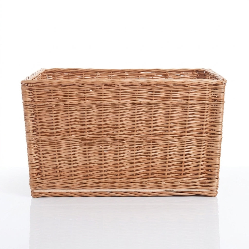 Woven firewood basket — Side Profile Shot | Generated by Modelize