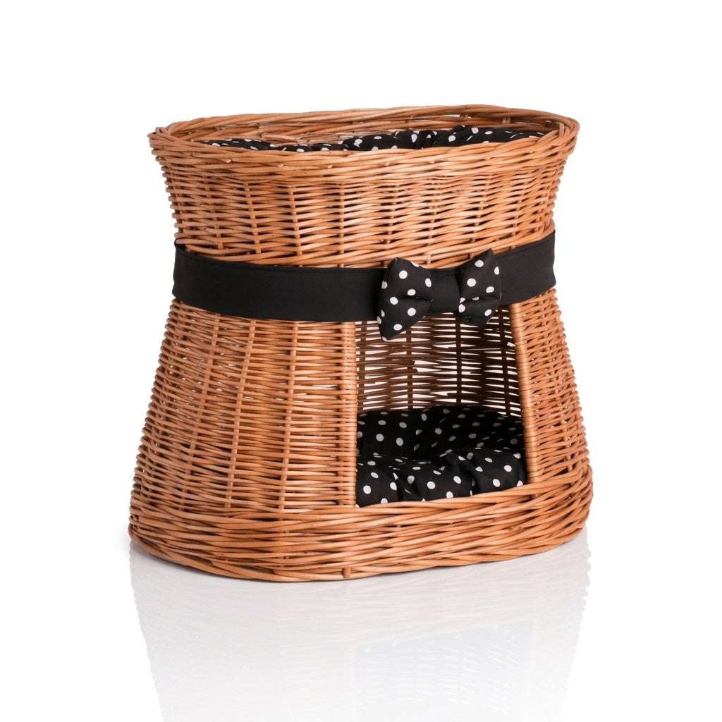 Woven willow cat house — Premium Elevated Studio Shot | Generated by Modelize