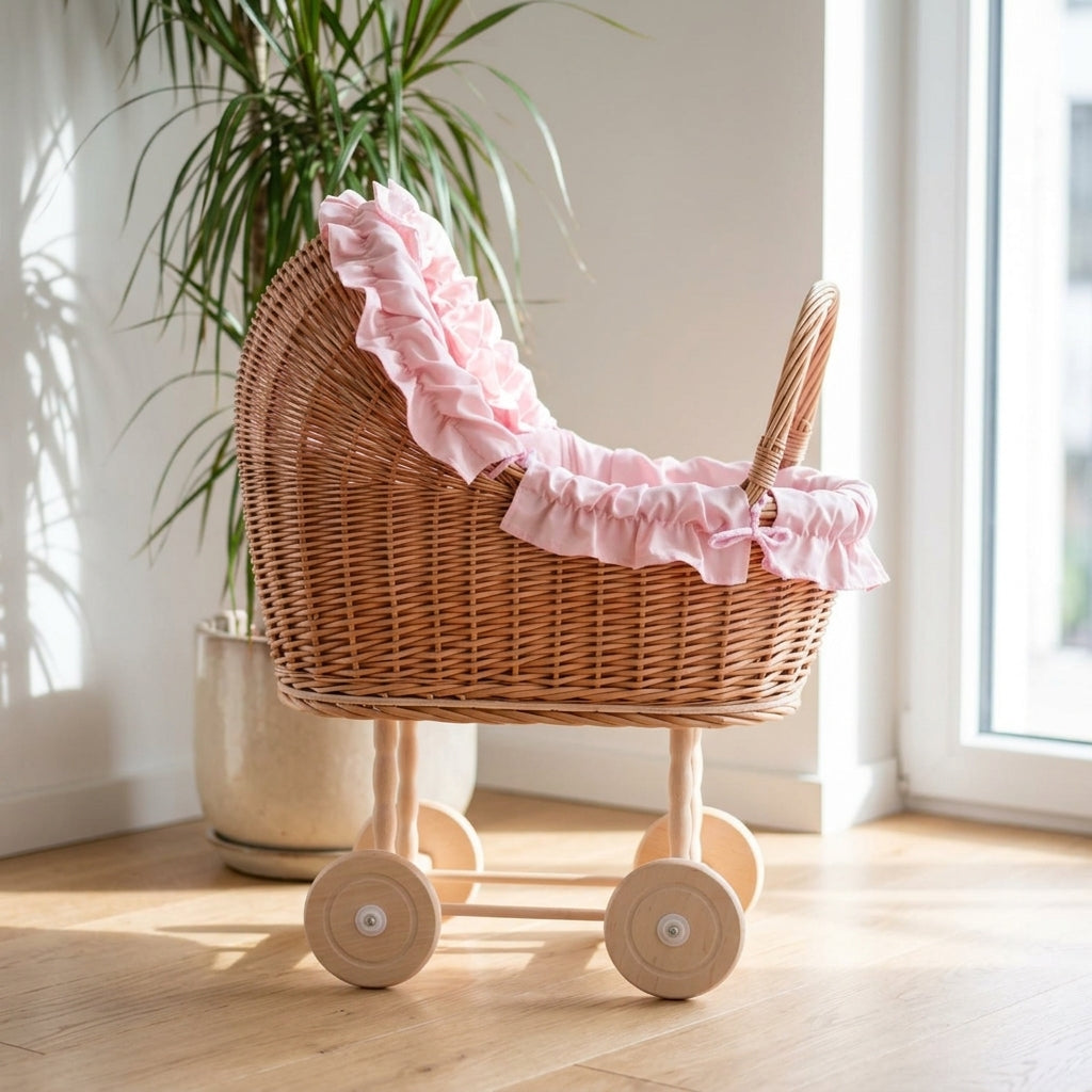 Wicker doll pram — Cozy Home Lifestyle | Generated by Modelize