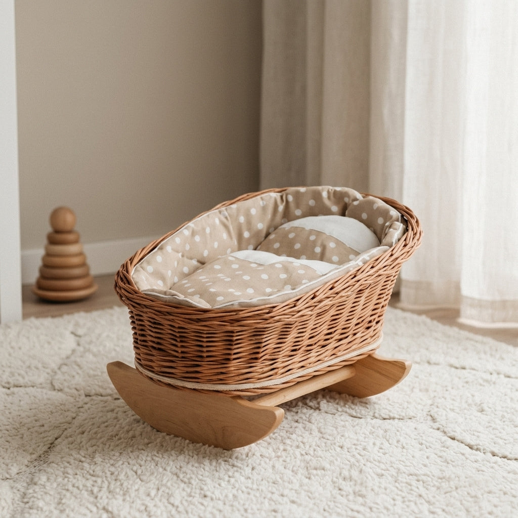 Doll rocking cradle — Cozy Nursery Lifestyle | Generated by Modelize