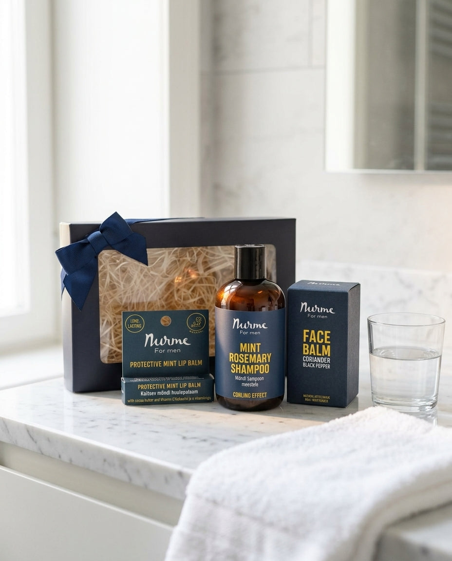 Men's natural grooming gift set — Luxury Vanity Lifestyle | Generated by Modelize