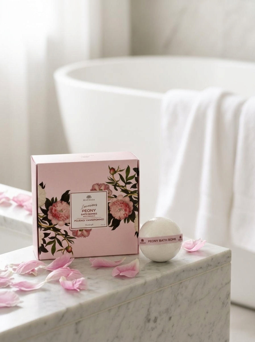 Bath bomb gift set — Bathroom Sanctuary | Generated by Modelize