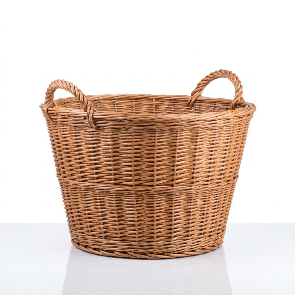 Woven willow basket — Premium Studio Hero | Generated by Modelize