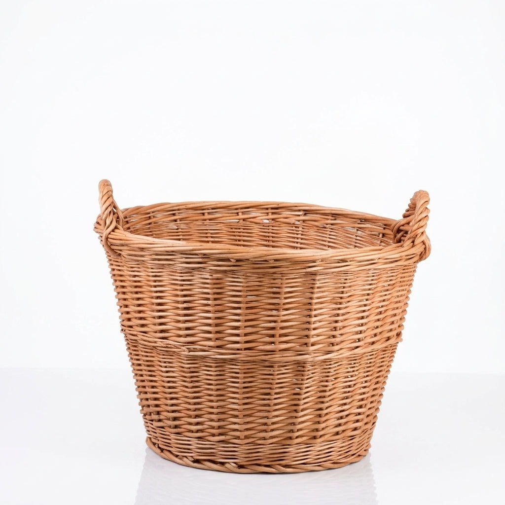 Round Wicker Basket — Premium Studio Hero | Generated by Modelize