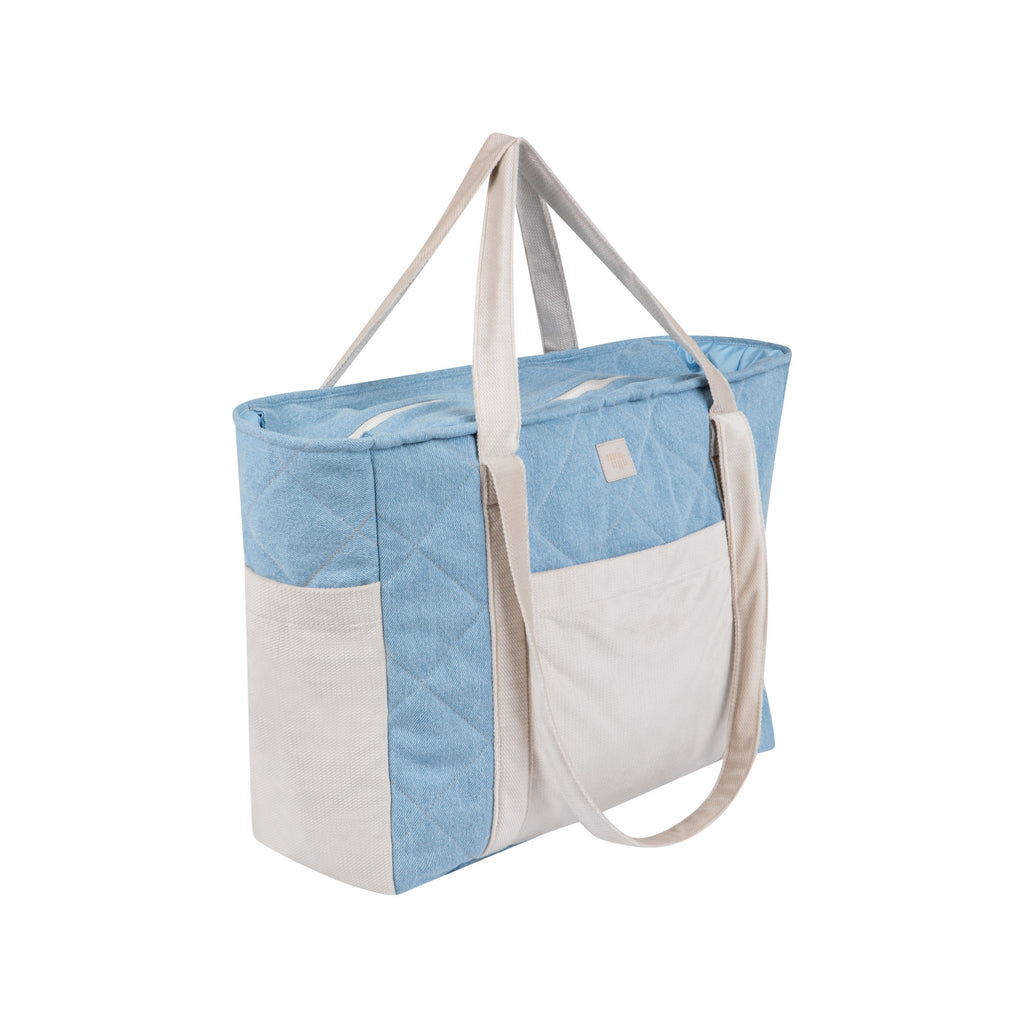 Mom Bag Weekender Jeansblau – Ansicht 3 | Elena Home Living