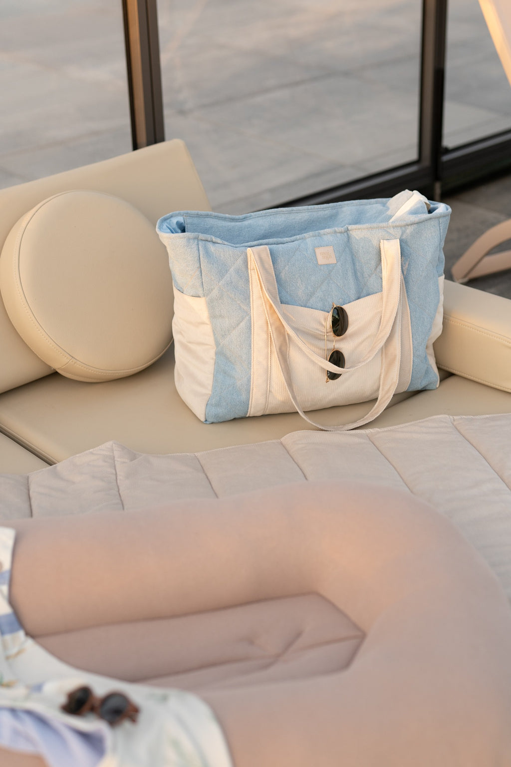 Mom Bag Weekender Jeansblau – Ansicht 6 | Elena Home Living