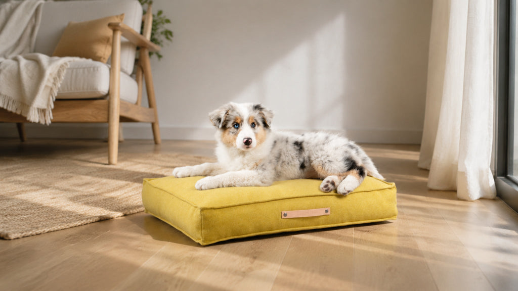 Møvik Hundekissen – Honig – Breite Premium-Wohnszene im Format 16:9