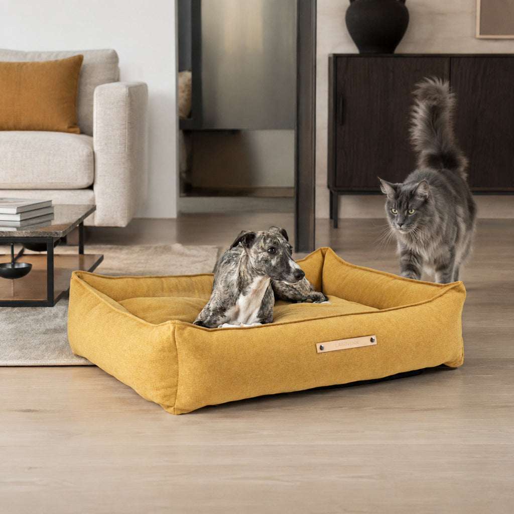 Møvik Hundebett – Honig – Stilvolle Wohnatmosphäre mit zwei Haustieren